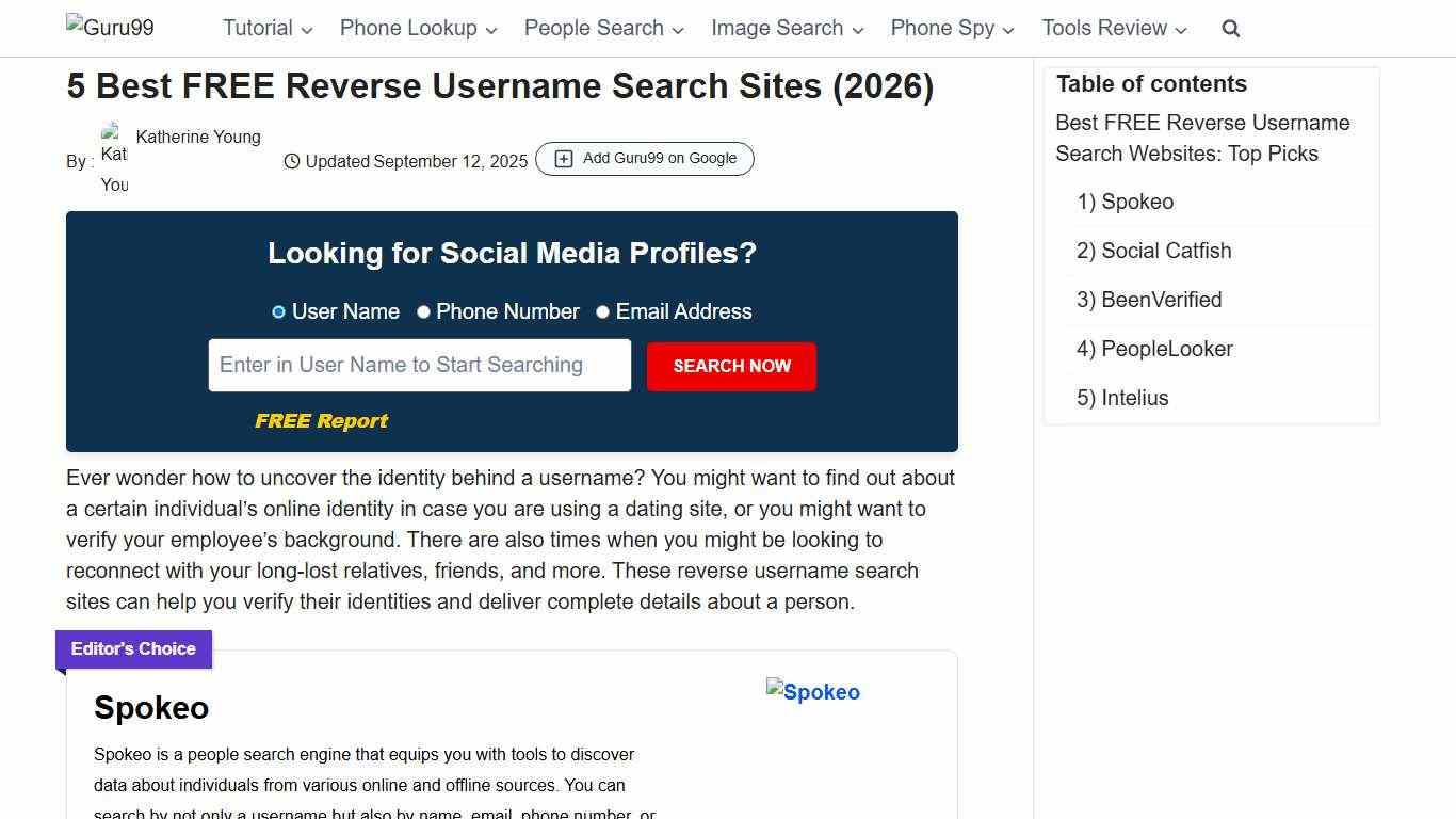 5 Best FREE Reverse Username Search Sites (2026)