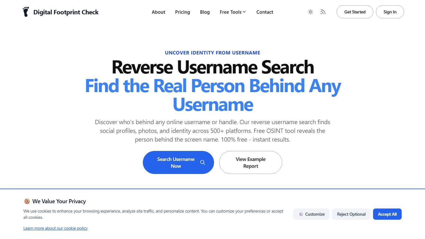 Free Reverse Username Search 2026 Find Person Behind Any Username
